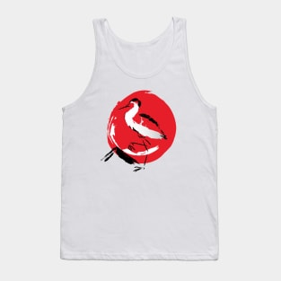 Japanese Stork Old Sun Tank Top